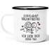 Emaille-Tasse Spruch Liebe Lustig Scheiß Valentinstag Geschenkidee personalisiert Wunschnamen Strichmännchen Mann Frau SpecialMe®preview