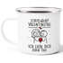 Emaille-Tasse Spruch Lustig Scheiß auf Valentinstag Ich Liebe dich Geschenk Pärchen Strichmännchen SpecialMe®preview