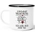 Emaille-Tasse Spruch Lustig Scheiß auf Valentinstag Ich Liebe dich Geschenk Pärchen Strichmännchen SpecialMe®preview