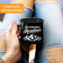 Emaille-Tasse Spruch Zeit für neue Abenteuer Outdoor Wandern Camping Gadget Becher Geschenk Naturliebhaber Moonworks®preview