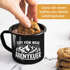 Emaille-Tasse Spruch Zeit für neue Abenteuer Outdoor Wandern Camping Gadget Becher Geschenk Naturliebhaber Moonworks®preview