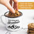 Emaille-Tasse Spruch Zeit für neue Abenteuer Outdoor Wandern Camping Gadget Becher Geschenk Naturliebhaber Moonworks®preview