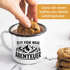 Emaille-Tasse Spruch Zeit für neue Abenteuer Outdoor Wandern Camping Gadget Becher Geschenk Naturliebhaber Moonworks®preview