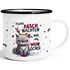 Emaille-Tasse Weihnachten Katze Frohe Arschnachten ihr Weinlöcher Spruch lustig Geschenk Weihnachtsmuffel Moonworks®preview