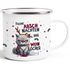 Emaille-Tasse Weihnachten Katze Frohe Arschnachten ihr Weinlöcher Spruch lustig Geschenk Weihnachtsmuffel Moonworks®preview