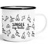 Emaille-Tasse Weihnachten lustig Spruch Jingle my Balls Penis-Muster Pimmel Doodle witzige Weihnachtsgeschenke Moonworks®preview