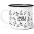 Emaille-Tasse Weihnachten lustig Spruch Jingle my Balls Penis-Muster Pimmel Doodle witzige Weihnachtsgeschenke Moonworks®preview