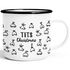 Emaille-Tasse Weihnachten lustig Tits Christmas Brüste Motiv Geschenk Titten Busen Muster Doodle Moonworks®preview