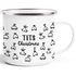 Emaille-Tasse Weihnachten lustig Tits Christmas Brüste Motiv Geschenk Titten Busen Muster Doodle Moonworks®preview