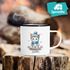 Emaille Tasse Weihnachten Tier-Motive personalisiert mit Namen Namenstasse Geschenk für Jungen und Mädchen SpecialMe®preview