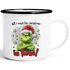 Emaille-Tasse Weihnachtsnörgler Geschenk für Weihnachtsmuffel Ich hasse Menschen Emaillebecher Weihnachtstasse lustig Moonworks®preview
