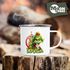 Emaille-Tasse Weihnachtsnörgler Weihnachtstasse Mann Frau mit Namen personalisierbar Geschenk lustig Weihnachtsmuffel Moonworks®preview