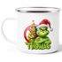 Emaille-Tasse Weihnachtsnörgler Weihnachtstasse Mann Frau mit Namen personalisierbar Geschenk lustig Weihnachtsmuffel Moonworks®preview