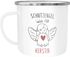 Emailletasse Becher Emaille Schutzengel mit Name personalisierte Geschenke Glückstasse Glücksbringer SpecialMe®preview