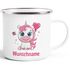 Emailletasse Einhorn Wunschname Herz Becher Emaille personalisierte Geschenke Mädchen SpecialMe®preview