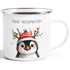Emailletasse Frohe Weihnachten {style_variation_string} Winter Weihnachtsbecher Geschenkidee SpecialMe®preview