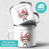Emailletasse Frohe Weihnachten {style_variation_string} Winter Weihnachtsbecher Geschenkidee SpecialMe®preview