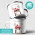 Emailletasse Frohe Weihnachten {style_variation_string} Winter Weihnachtsbecher Geschenkidee SpecialMe®preview