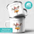 Emailletasse Frohe Weihnachten {style_variation_string} Winter Weihnachtsbecher Geschenkidee SpecialMe®preview