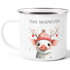 Emailletasse Frohe Weihnachten {style_variation_string} Winter Weihnachtsbecher Geschenkidee SpecialMe®preview