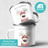 Emailletasse Frohe Weihnachten {style_variation_string} Winter Weihnachtsbecher Geschenkidee SpecialMe®preview