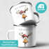 Emailletasse Frohe Weihnachten {style_variation_string} Winter Weihnachtsbecher Geschenkidee SpecialMe®preview