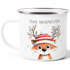 Emailletasse Frohe Weihnachten {style_variation_string} Winter Weihnachtsbecher Geschenkidee SpecialMe®preview
