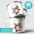 Emailletasse Frohe Weihnachten {style_variation_string} Winter Weihnachtsbecher Geschenkidee SpecialMe®preview