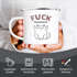 Emailletasse Fuck Youuu! Katze-Motiv Mittelfinger Emaille-Becher mit Spruch Motiv lustig Moonworks®preview