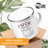 Emailletasse Fuck Youuu! Katze-Motiv Mittelfinger Emaille-Becher mit Spruch Motiv lustig Moonworks®preview