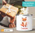 Emailletasse Kinder Eule Fuchs Hobby Lesen Malen Wunschname personalisiert Geschenk Leseratte Bücherwurm SpecialMe®preview