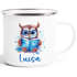 Emailletasse Kinder Eule Fuchs Hobby Lesen Malen Wunschname personalisiert Geschenk Leseratte Bücherwurm SpecialMe®preview
