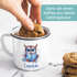 Emailletasse Kinder Eule Fuchs Hobby Lesen Malen Wunschname personalisiert Geschenk Leseratte Bücherwurm SpecialMe®preview