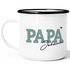 Emailletasse Papa mit Namen personalisiert Geschenke für Papa zum Vatertag Geburtstag Weihnachten Geburt SpecialMe®preview