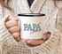 Emailletasse Papa mit Namen personalisiert Geschenke für Papa zum Vatertag Geburtstag Weihnachten Geburt SpecialMe®preview