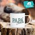 Emailletasse Papa mit Namen personalisiert Geschenke für Papa zum Vatertag Geburtstag Weihnachten Geburt SpecialMe®preview