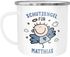 Emailletasse Schutzengel mit Name Emaille-Becher personalisierte Geschenke Glückstasse Glücksbringer SpecialMe®preview