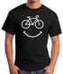 Fahrrad Herren T-Shirt Smile Happy Bike Radfahren Fun-Shirt Moonworks®preview