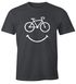 Fahrrad Herren T-Shirt Smile Happy Bike Radfahren Fun-Shirt Moonworks®preview