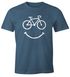 Fahrrad Herren T-Shirt Smile Happy Bike Radfahren Fun-Shirt Moonworks®preview