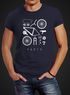 Fahrrad Teile Herren T-Shirt Bicycle Parts Neverless®preview