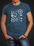 Fahrrad Teile Herren T-Shirt Bicycle Parts Neverless®preview