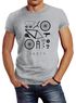 Fahrrad Teile Herren T-Shirt Bicycle Parts Neverless®preview