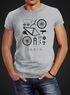 Fahrrad Teile Herren T-Shirt Bicycle Parts Neverless®preview