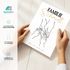 Familienposter personalisiert Wandbild mit Namen & Handmotiv Geschenk Familie individuelle Deko Wohnzimmer Poster SpecialMe®preview