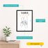 Familienposter personalisiert Wandbild mit Namen & Handmotiv Geschenk Familie individuelle Deko Wohnzimmer Poster SpecialMe®preview