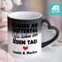 Farbwechsel-Tasse Herzhenkel Scheiss auf Muttertag wir lieben dich jeden Tag Geschenk lusitg Mama Kinder Namen personalisiert SpecialMe®preview