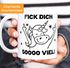Fick dich so viel Einhorn Kaffee-Tasse MoonWorks®preview