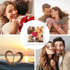 Fotokissen Kissen-Bezug mit Foto-Collage bedrucken lassen Fotogeschenk Liebe Valentinstag SpecialMe®preview