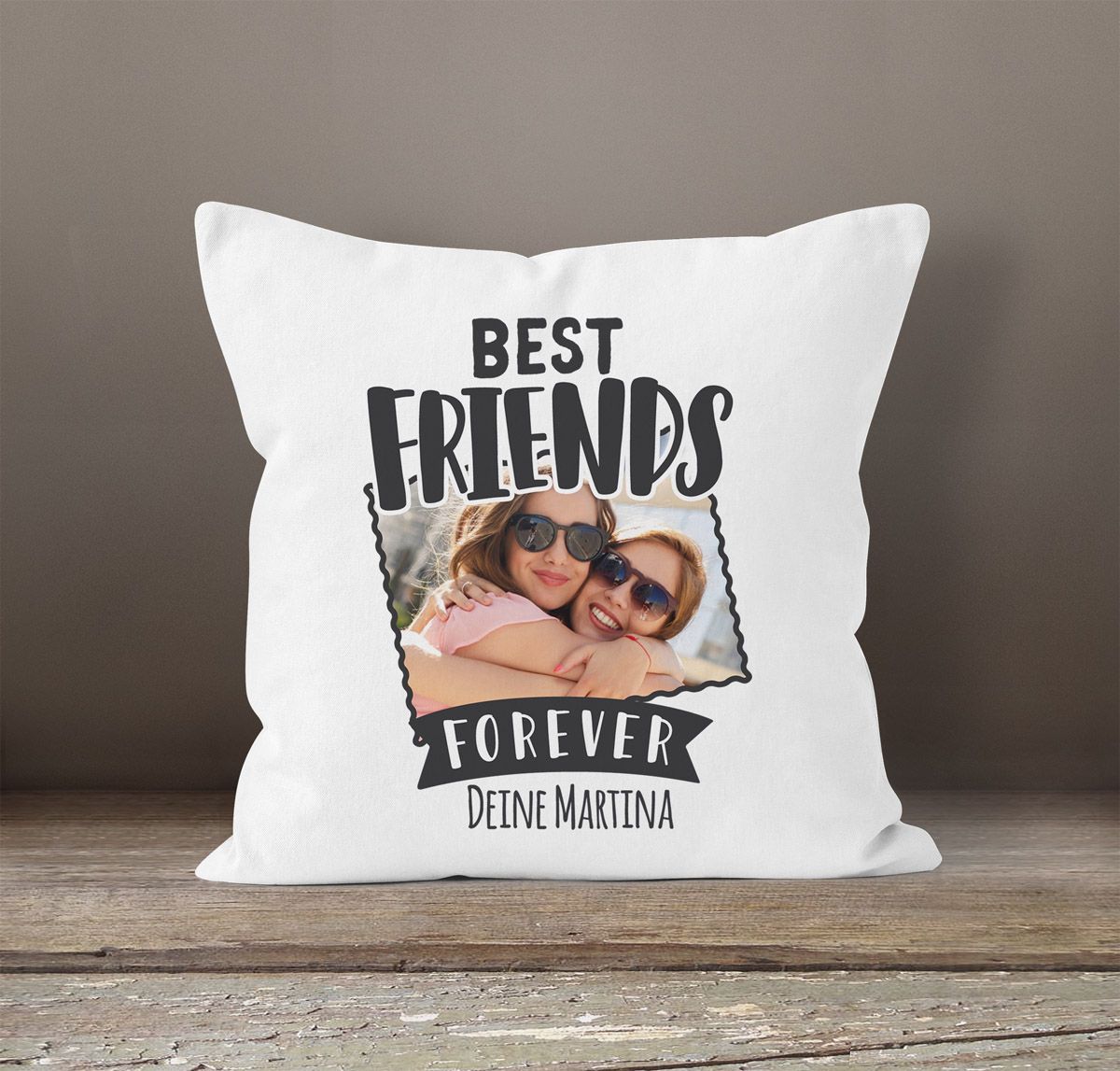 Fotokissen KissenBezug mit Foto und Namen bedrucken lassen Geschenk